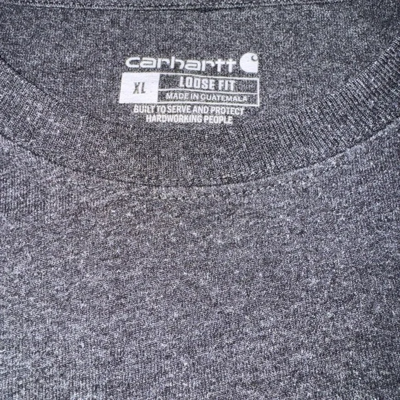 Carhartt Men's Charcoal T-Shirt - Picture 3 of 4